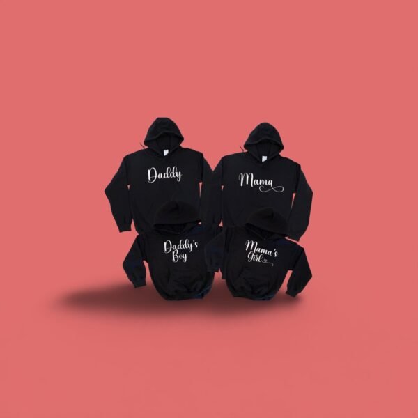 Matching Family Hoodies, Mommy Daddy Hoodies, Funny Family Hoodies, Personalized Family Hoodie, Boy and Girls, Custom Hoodies