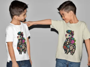 Cute lama graphic tee-1