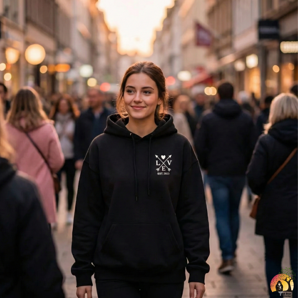 Kuschelhoodie „LOVE“ – Liebe zum Anziehen – Bild 2