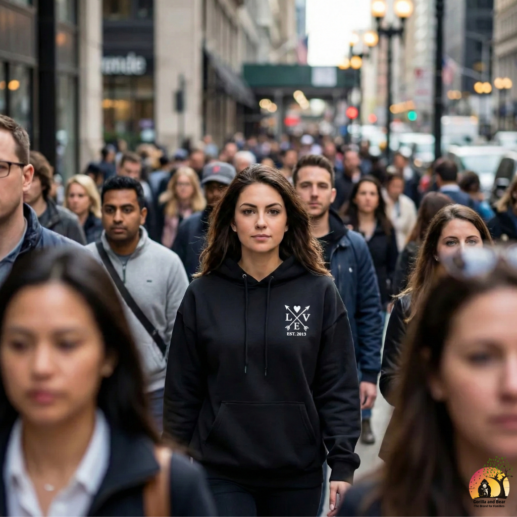 Kuschelhoodie „LOVE“ – Liebe zum Anziehen – Bild 3